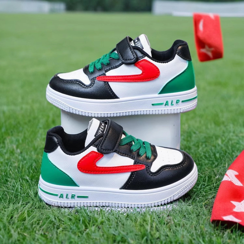 Zapatos de deporte para niños primavera y otoño nuevo estilo para niños, niños grandes, niñas, escotes bajos, niños ligeros, zapatos impermeables para estudiantes de escuela primaria