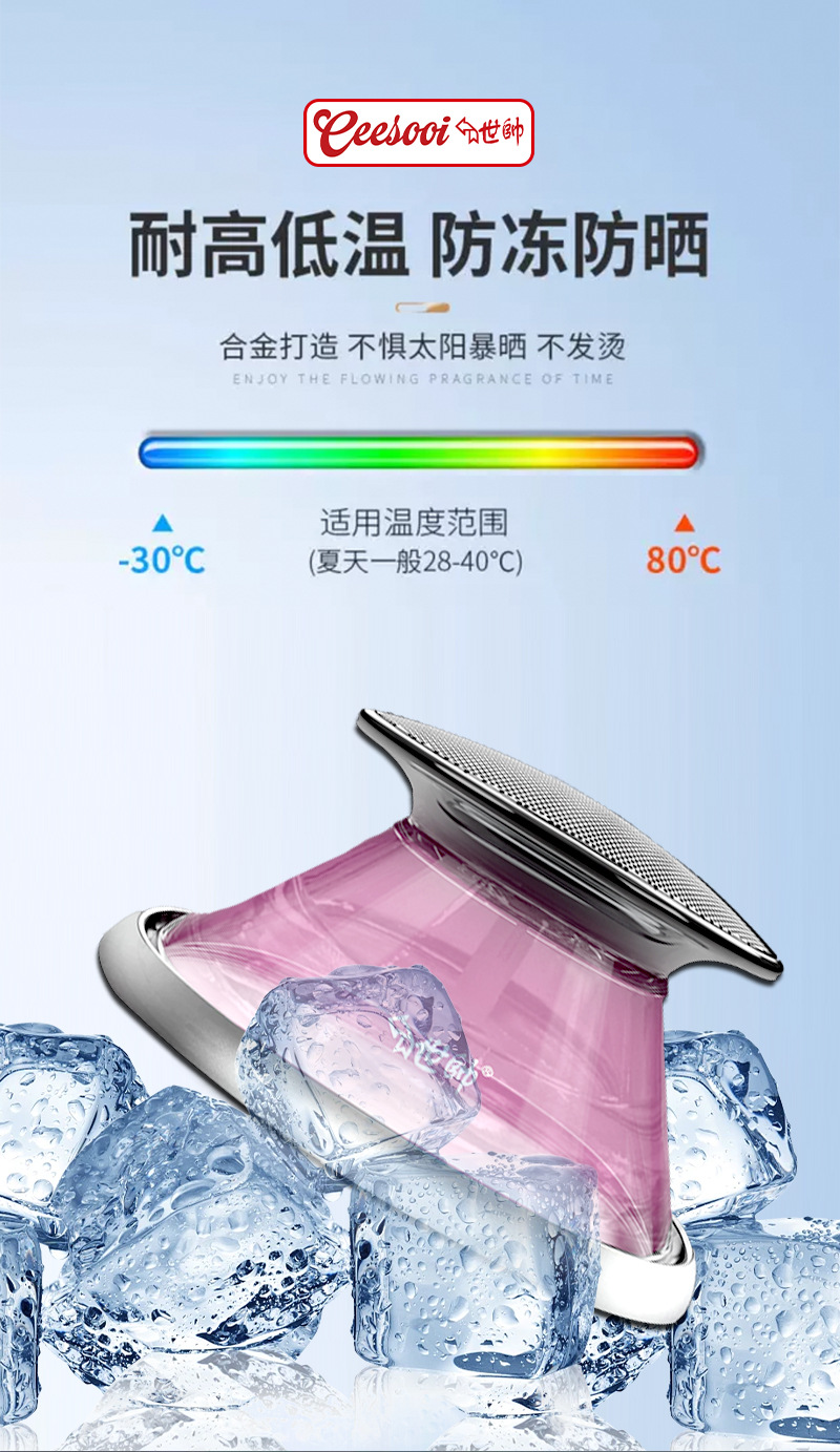 Shishuai Car Fragrance 2026 New Model Car Perfume Scent Balm Long-lasting Fragrance for Car and Home Use to Eliminate Odors