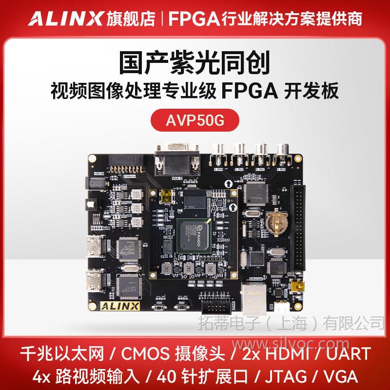 ALINX 国产FPGA开发板 紫光同创Logos PGL50G HDMI 视频图像处理