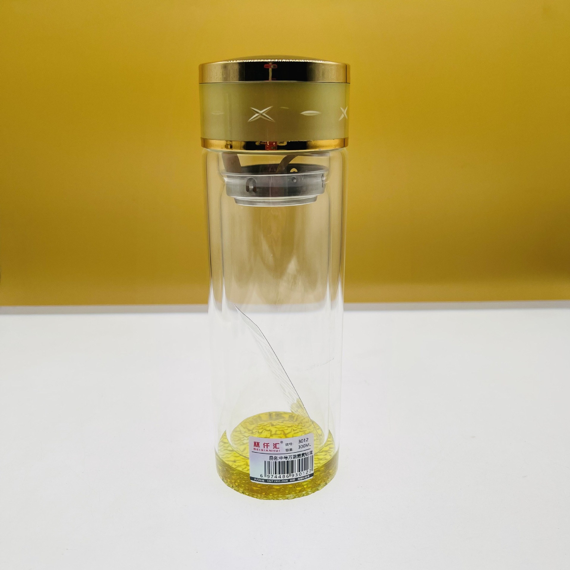 Tazas de vidrio 3012 tazas de regalo de tazas de vidrio de negocios de moda para hombres y mujeres simple tazas de vidrio de agua de cuatro estaciones