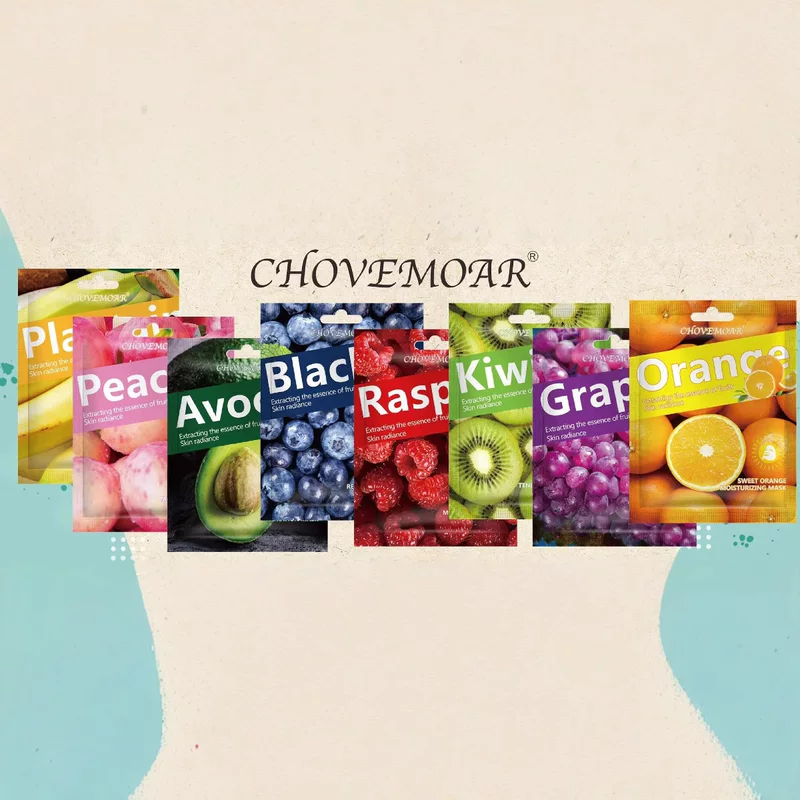CHOVEMOAR 初默 фруктовая увлажняющая монолитная маска для лица, омоложение кожи, витамин C
