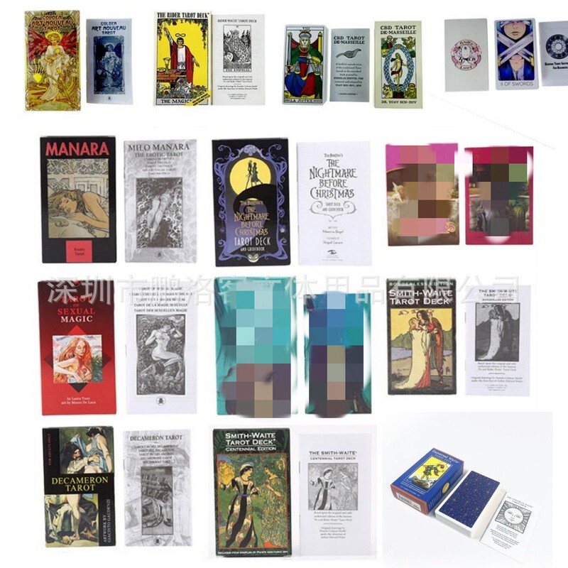 English Tarot Deck 12*7 cm Large Size Tarot Deck with Paper Instructions in Stock English Tarot Deck 12*7 cm Large Size Tarot Deck with Paper Instructions in Stock
