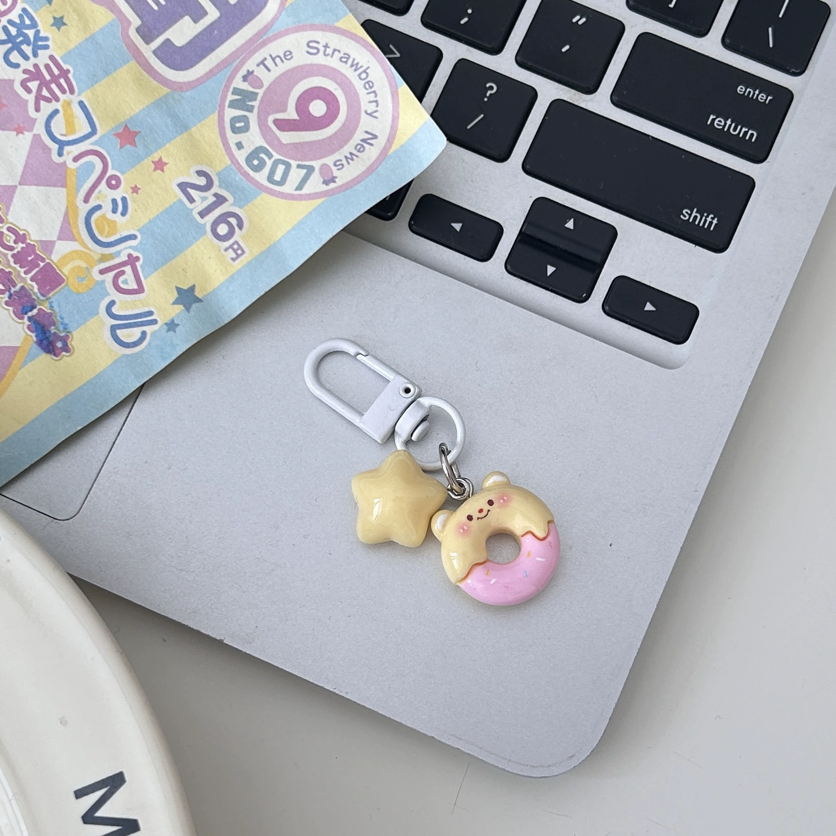 Cute Bear Keychain Pendant, Decorative Bag Charm, 3×3×3 cm, Assorted Designs