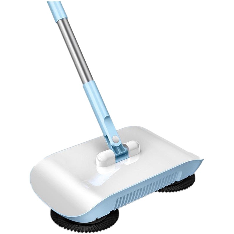Venta directa de fábrica, barredora manual práctica, dos en uno para barrer y fregar, mopa perezosa para eliminar el polvo y limpiar, plegable.