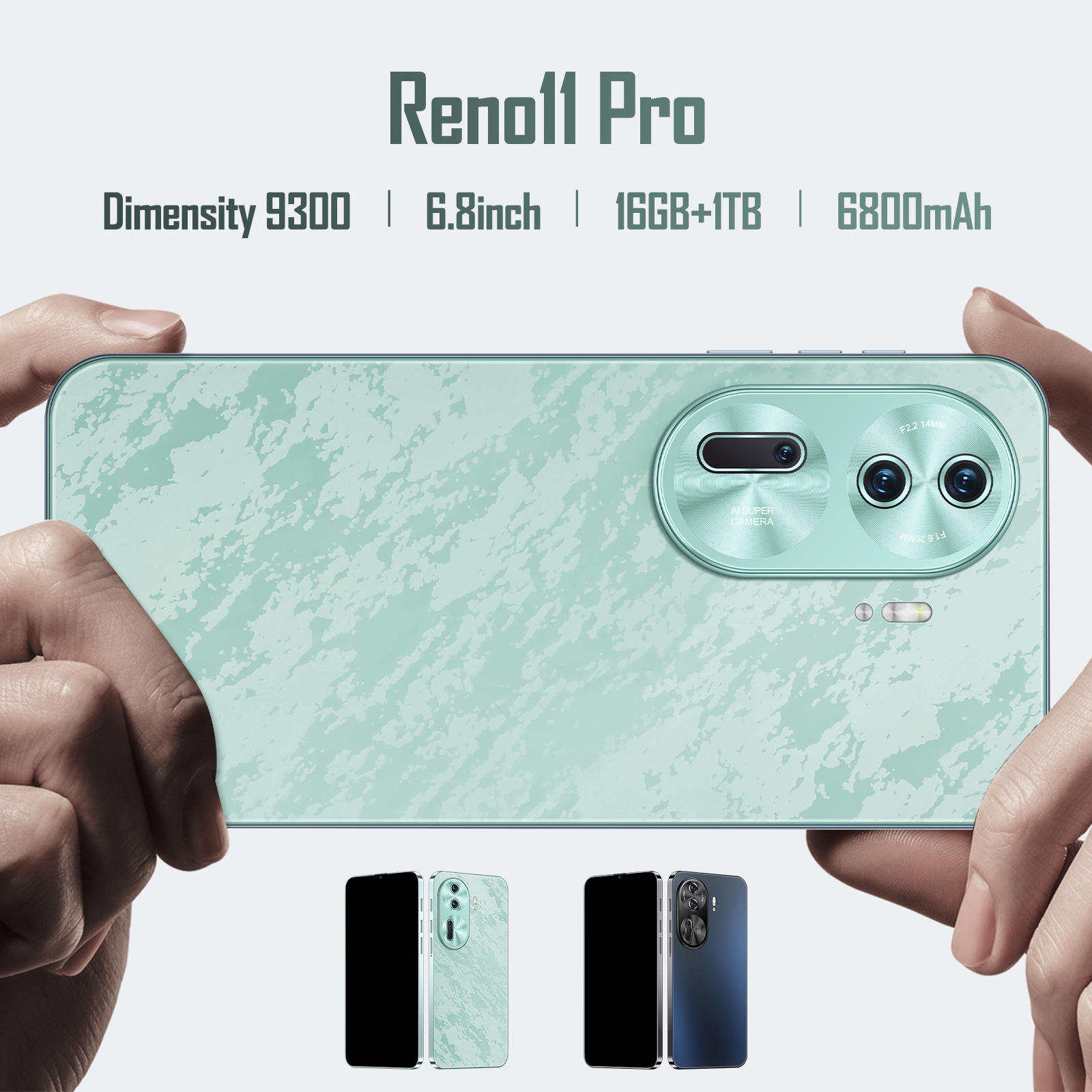2025 New Smartphone Reno11 Pro Foreign Trade Exclusive Cross-Border Mobile Phone 16+1Tb Source Factory Direct Sale