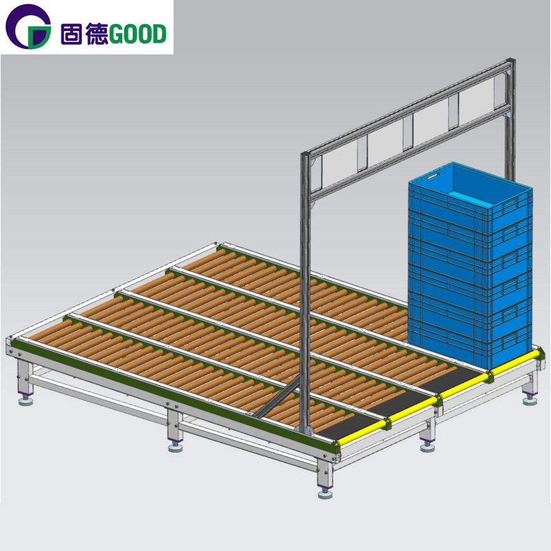 厂家供应物流仓储滚筒货架 滑道先进先出导轨精益管仓储式货架