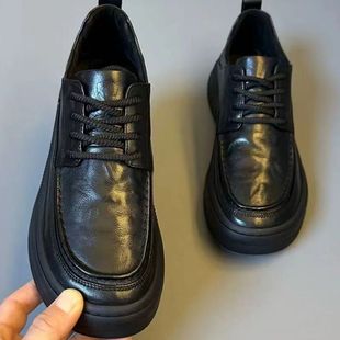 Shoes Men's 2024 Autumn New Men's Lightweight Soft Bottom Leather Shoes Retro Slip-in Soft Leather Breathable Casual Men's Shoes