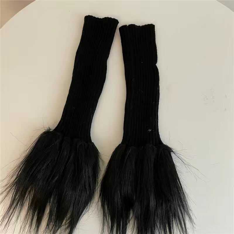 Calzini bianchi di lana per donna Coprigambe caldi lavorati a maglia autunno/inverno Millennium Spice jk Socks Calzini in pile_voghion.com