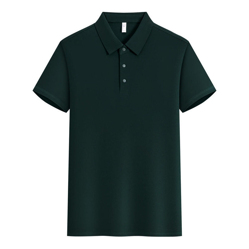 Mulher de seda de manga corta polo personalizado logotipo de verano masculino y femenino camiseta de collar bordado modelo