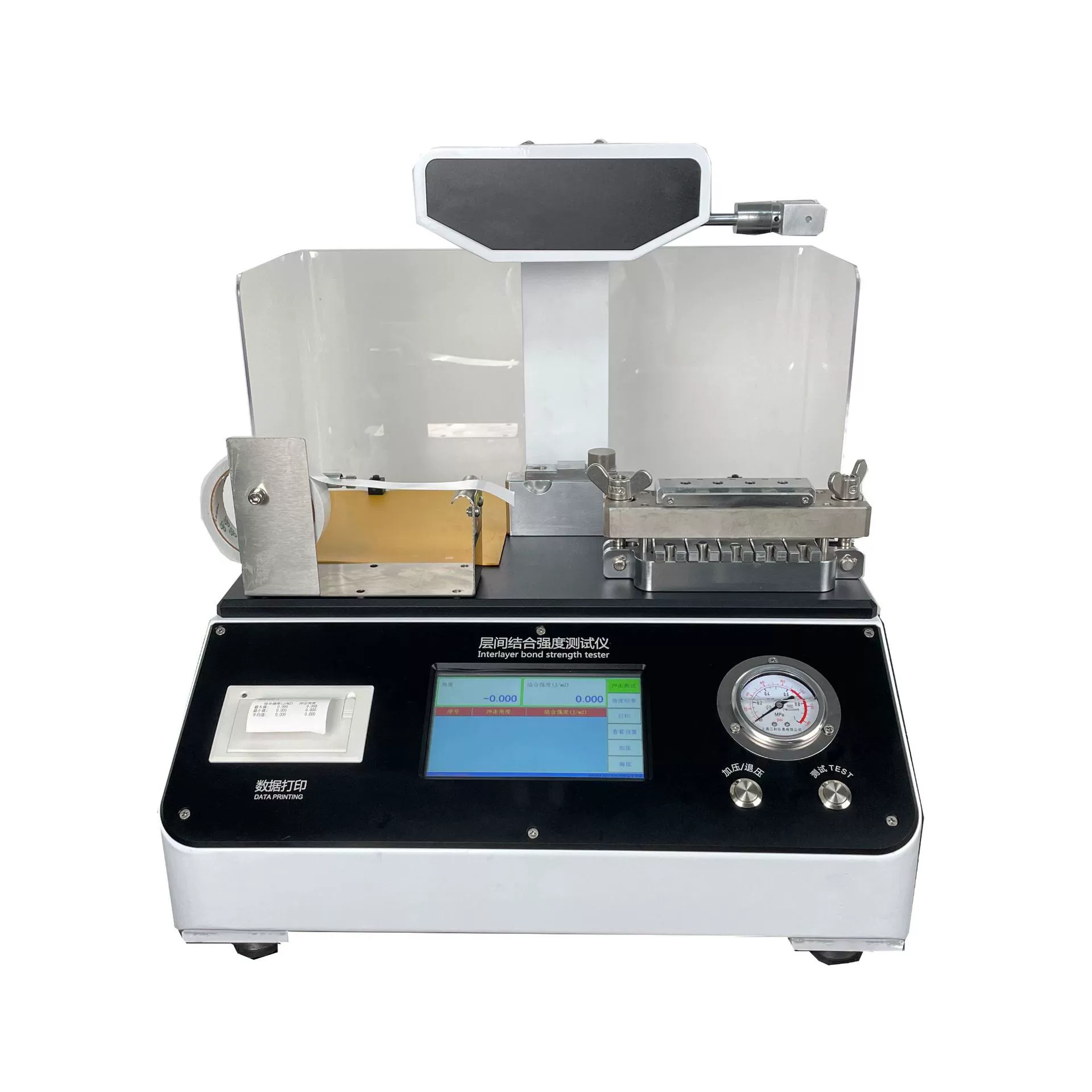 Микрокомпьютерный сенсорный экран, бумажный картонный слой, комбинация отбора проб, нож для измерения отслаивания, машина для измерения интенсивности комбинации слоев