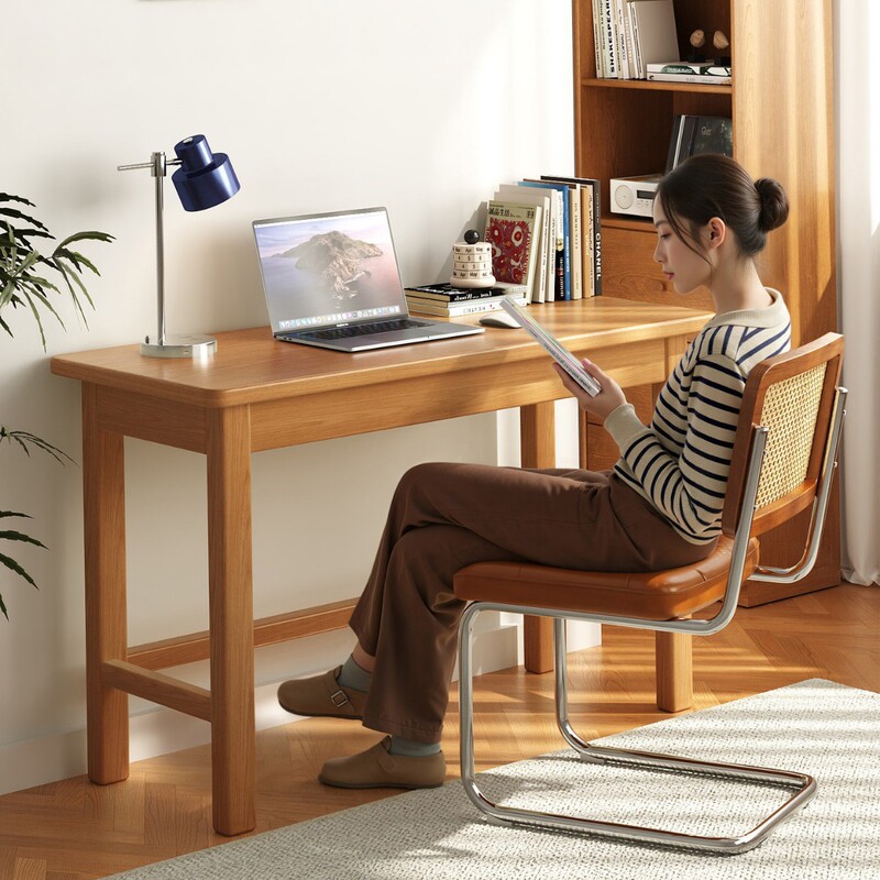 Solid Wood Desk Student Home Study Table Bedroom Desktop Computer Table Office Desk Rectangular Small Table Workbench