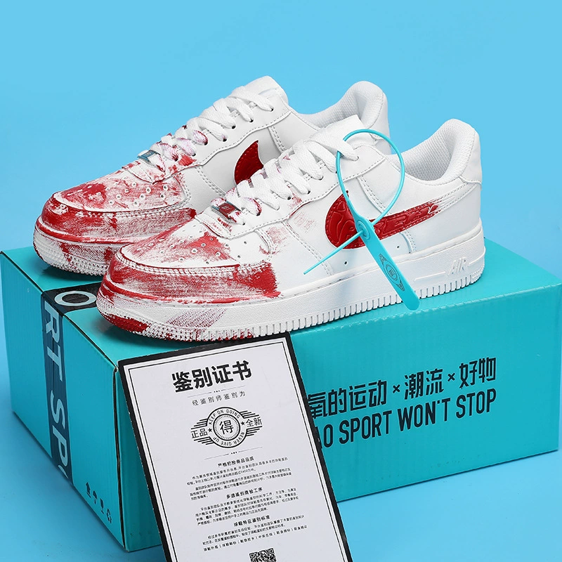 Мужская обувь низкого уровня Putian af мужская спортивная обувь aj белая черная обувь