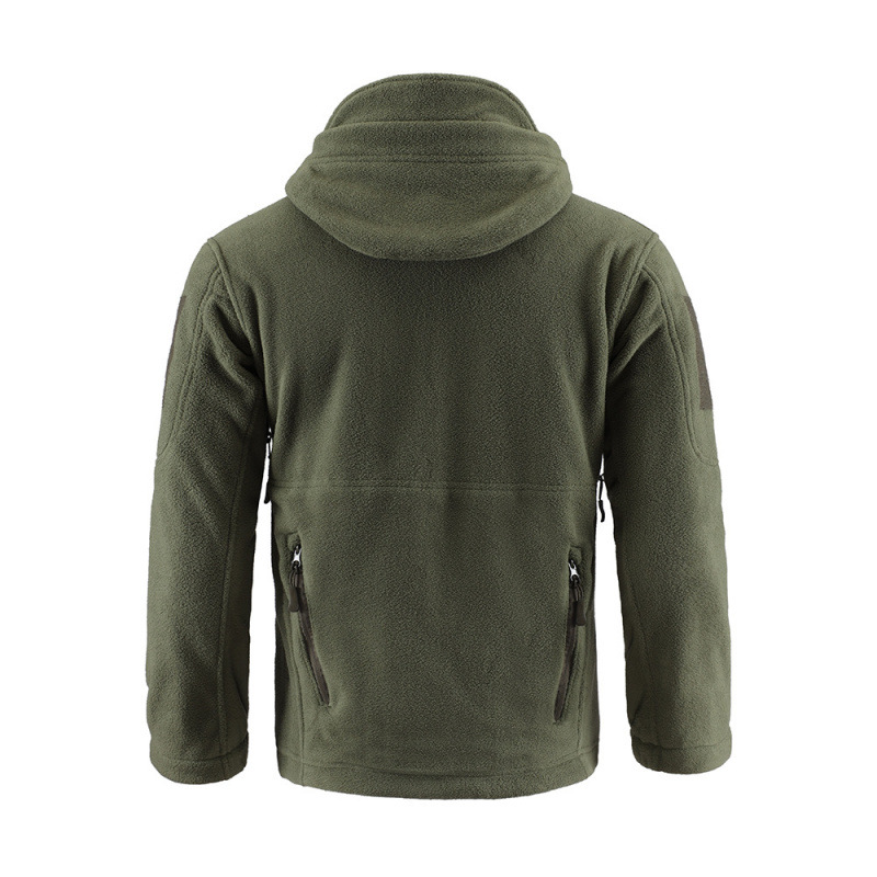 Nuevo chaqueta de terciopelo de hombre calentamiento transpirable chaqueta de asalto camiseta base al aire libre chaqueta encapuchada para montar