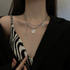 Brand necklace, chain for key bag  hip-hop style, summer clothing, accessories, light luxury style