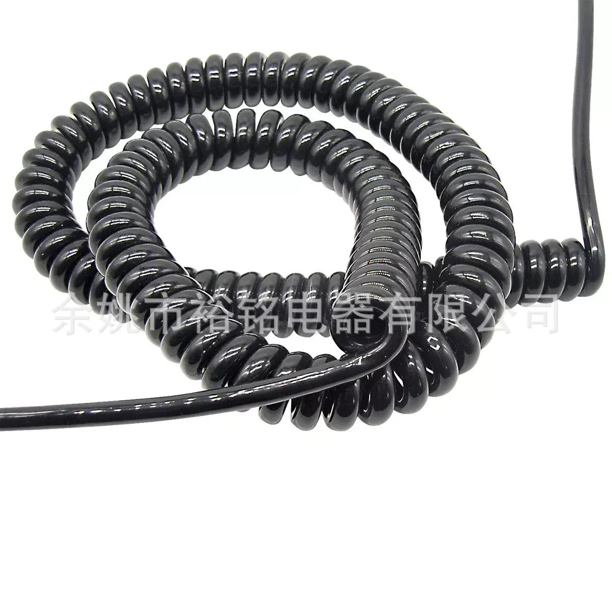 多芯螺旋电缆2/3/4/5芯盘绕电力扩展电缆TPU卷曲电力控制线圈电缆