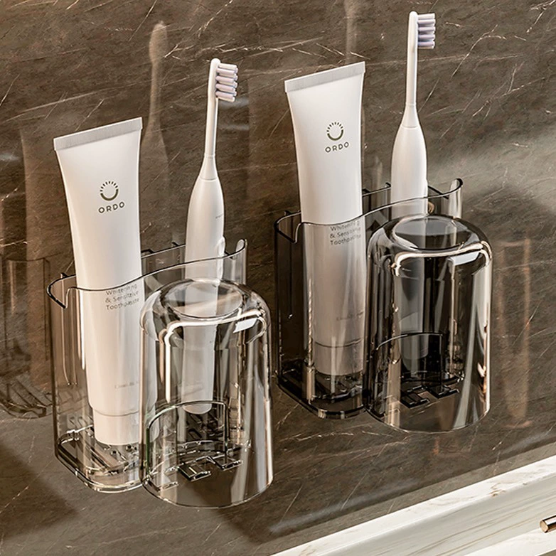 Подставка для зубных щеток-бездырокол с чашкой для полоскания рта Ящик для хранения унитаза, настенная подставка для унитаза