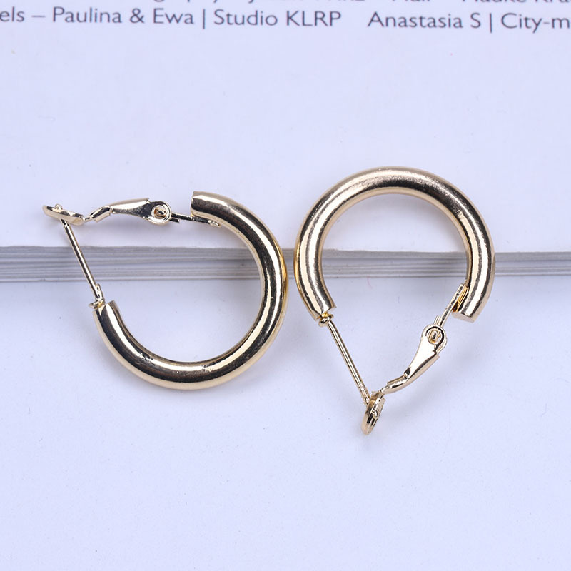 DH Trend New products Wholesale fashion Simplicity Gold earrings Earrings originality Geometry Metal Ear Studs Hoop