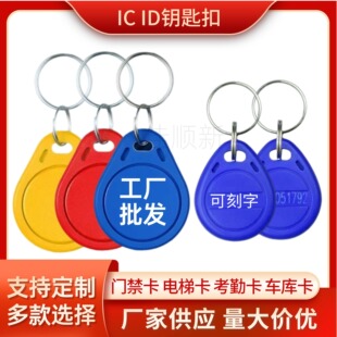 in stock Straight Hair No.3 IC Keychain Domestic ID Access Card Fudan IC Elevator Card Domestic ID Smart Induction Card
