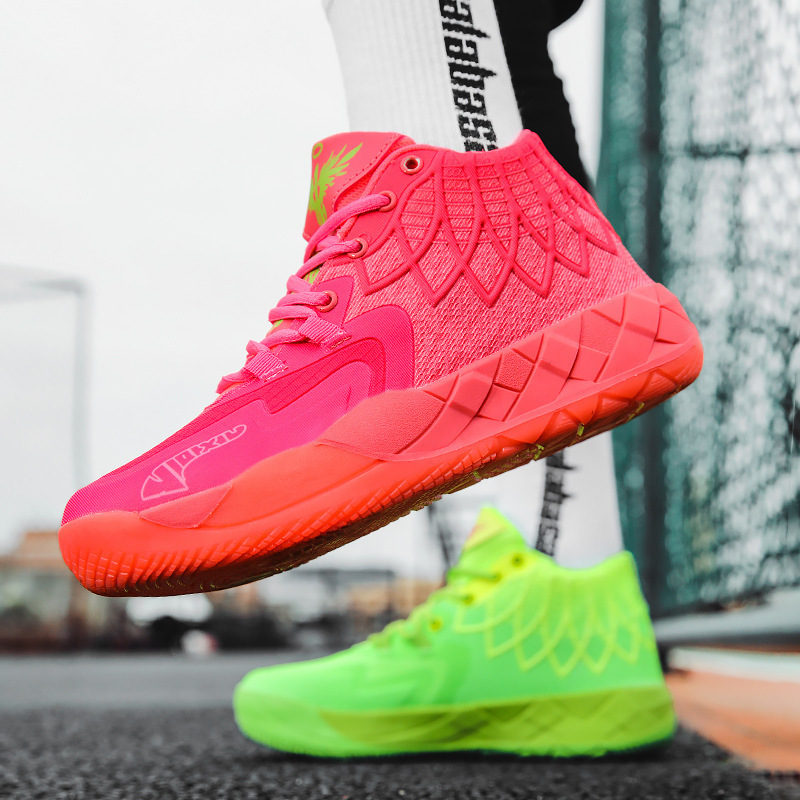 Cross-Border Yuanyang Dropshipping Basketball Shoes Men's Spring New Youth Student Sneakers Practical Boots Sports Shoes Large Size