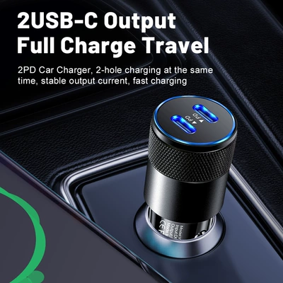 2.4A Fast Charging Car Charger: Mobil şarj cihazları