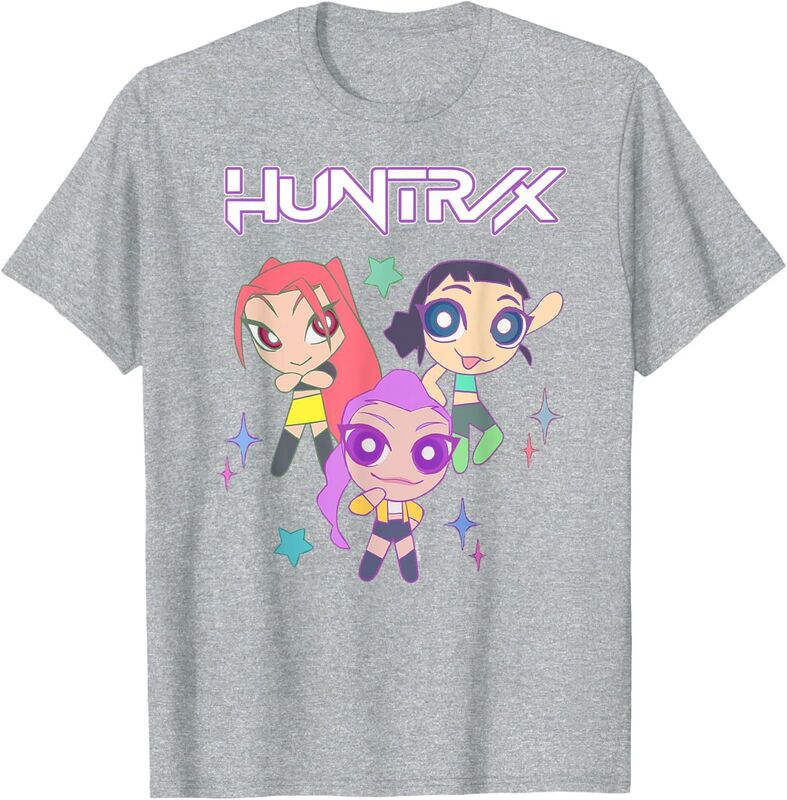 KPop Demon Hunters デーモンハンターズ プリント Tシャツ 外国貿易 メンズ レディース ピュアコットン ラウンドネック 半袖 トップス|undefined