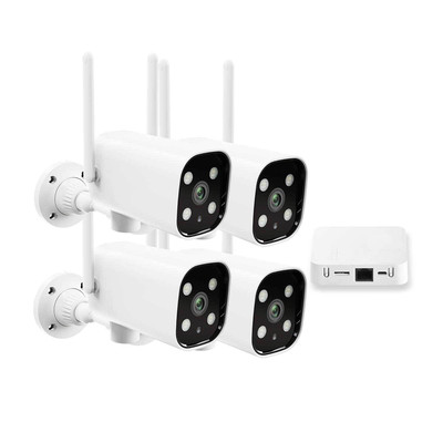 300万无线智能监控设备套装 MINI四路家用高清夜视监控摄像头|ms