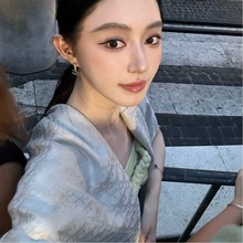 高阶 双面色织藤格纹粉色银丝真丝羊绒羊毛围巾女方巾大披肩