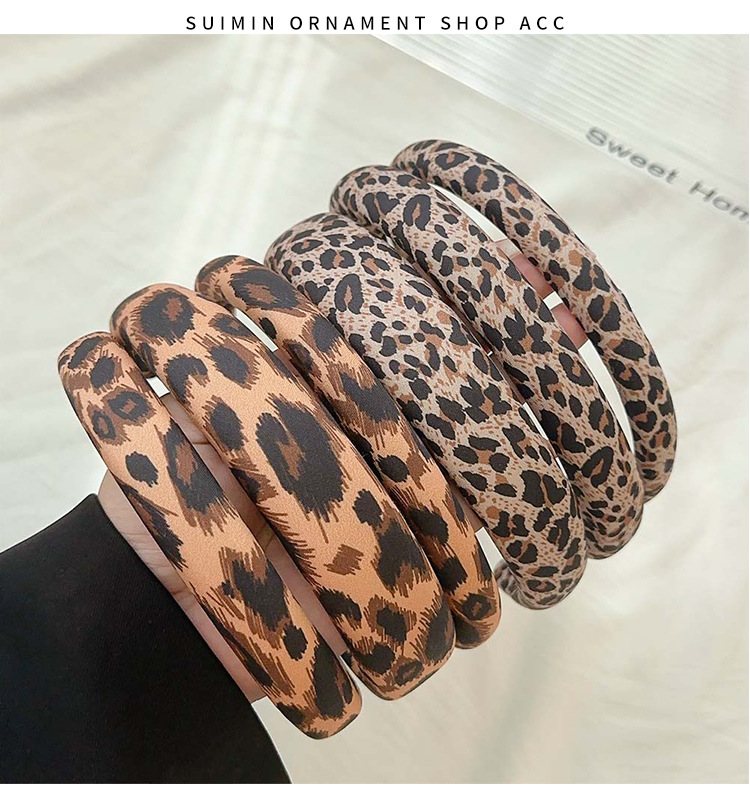 Sweet, Streetwear Style Sweet Streetwear Women's Leopard Hair Band