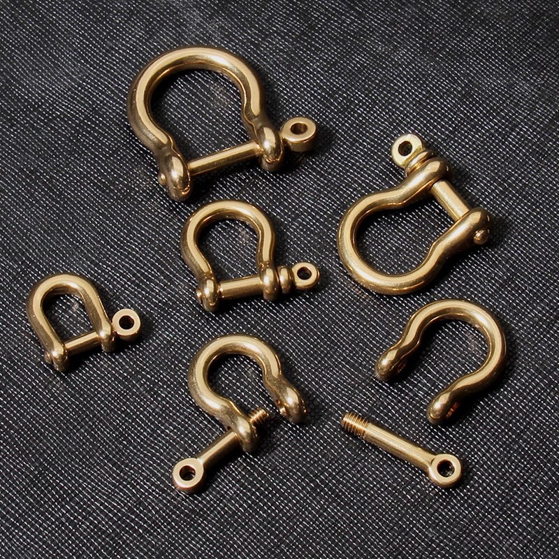 純真鍮馬蹄バックル手作り DIY レザーアクセサリー U 字型フックバックル銅馬蹄バックルクイックリリースバックルバッグバックルキーホルダー|undefined
