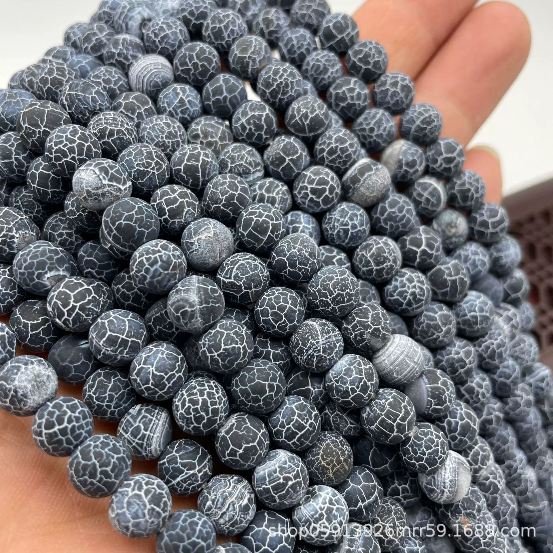 Organic agate matte accessory, accessories, round beads, DIY
