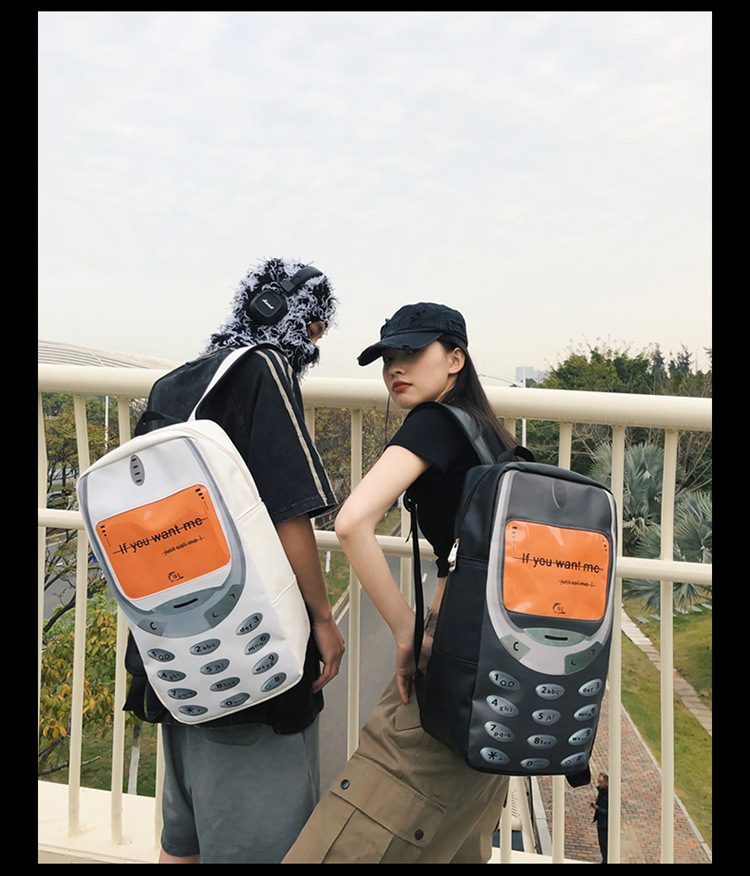 Square Shape Waterproof 22 Inches Mobile Phone Casual Travel School Backpack