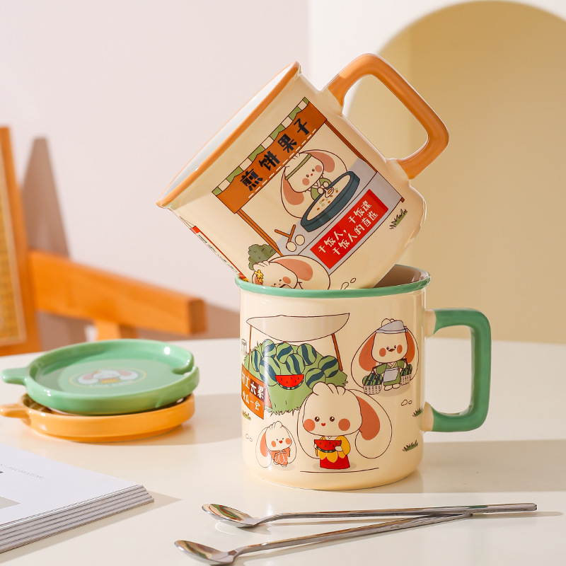 Personalidad creativa bienes domésticos guerra comercial Taza de cerámica regalo de oficina taza de café taza de agua taza de desayuno taza