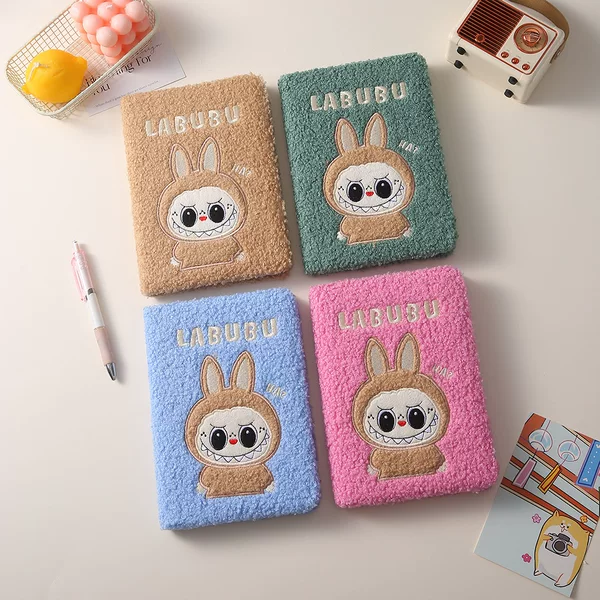 New Cartoon Teddy Plush Notebook, Creative and Cute for Kids, Diary, Student DIY Planner