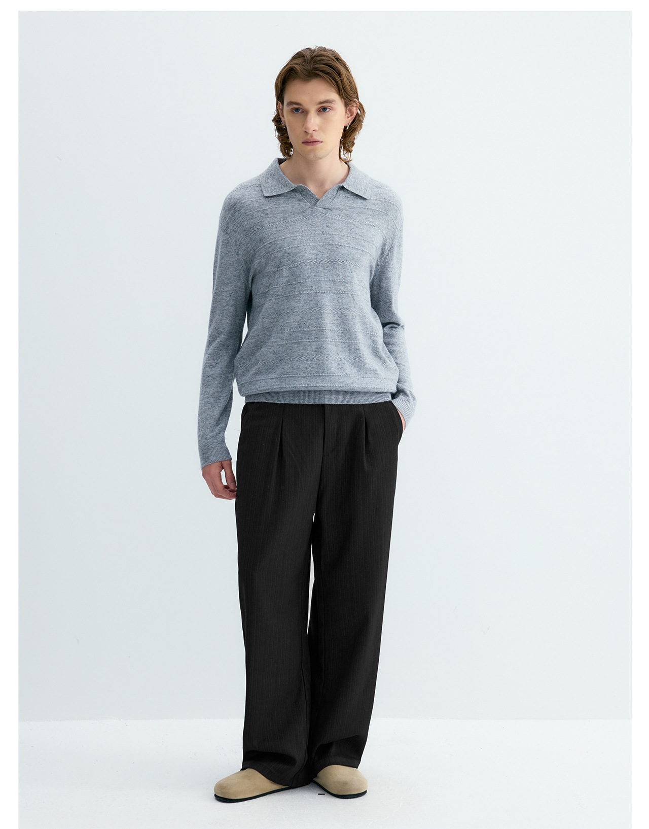 UNF Striped Straight-Leg Trousers