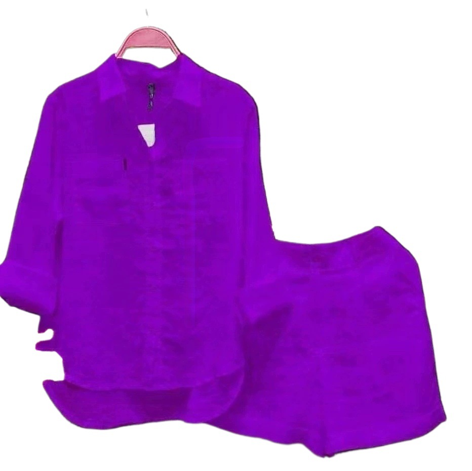 Amazon spring and summer temperament leisure foreign style age-reducing color cardigan fashion long sleeve sports suit foreign trade wholesale 5