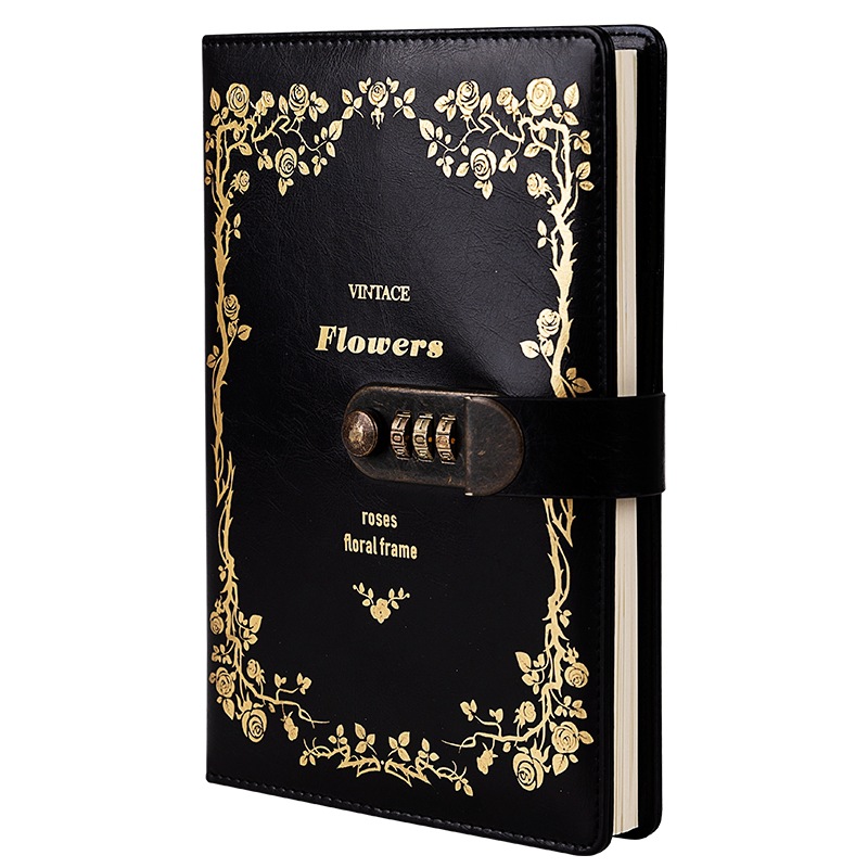 Cuenta de mano de celebridad de Internet con libro de contraseña de bloqueo a5 diario de pareja engrosado creativo cuaderno de cumpleaños de regalo de escuela primaria