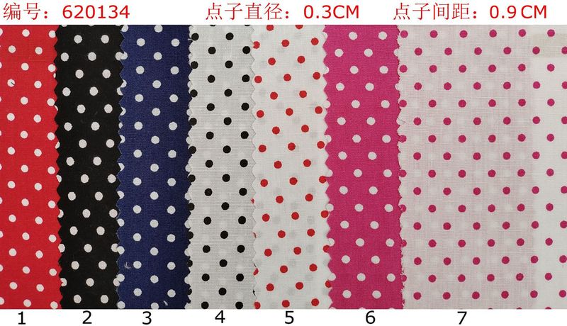 純綿プリント布の小さいアイデアの点の丸い点の子供服のシャツのワンピースの手作りのDIYの布地の現物は卸売りします。|undefined