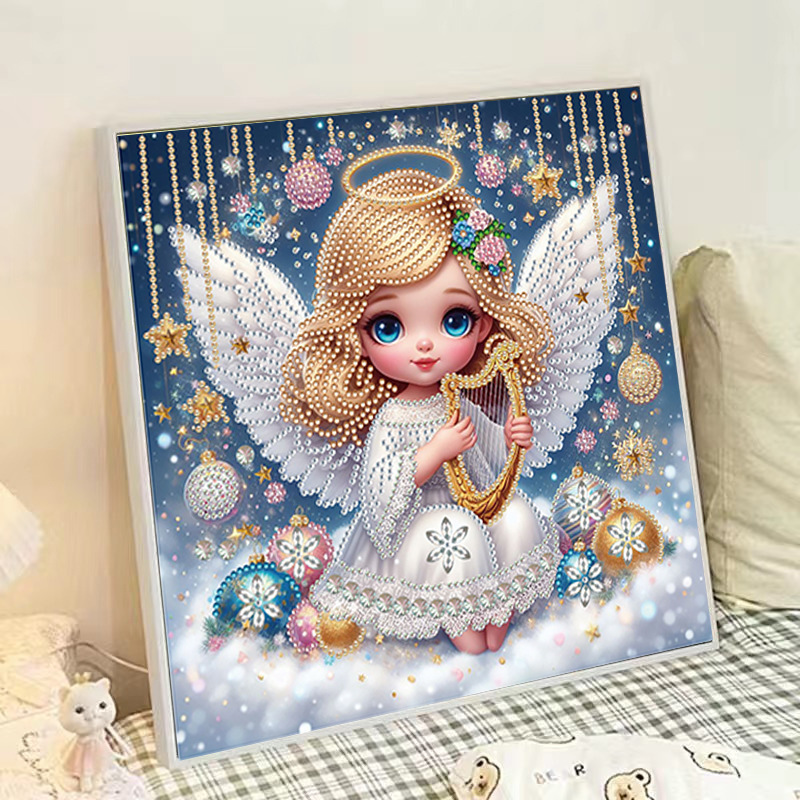 Pintura de Diamantes 5D con Forma Irregular de Princesa de Fantasía, Pintura de Diamantes DIY, Pintura de Diamantes con Puntos de Cristal, 30×30