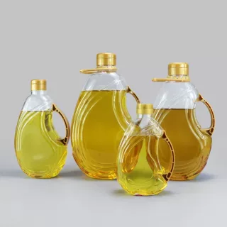 500ml液体塑料桶PET带盖透明壶厂家加厚带把手加厚塑料油壶塑料桶