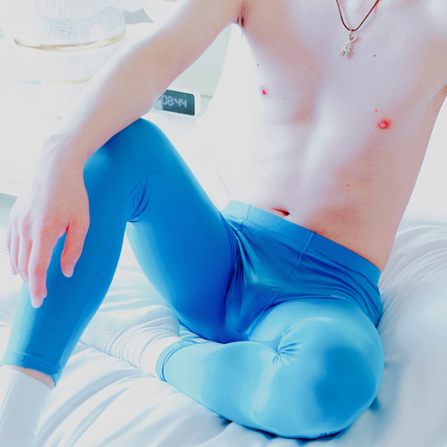 Men's long autumn trousers, thin men's ice silk lining pants, modal simple Korean style couple's classic cold-proof skin air-conditioning pants