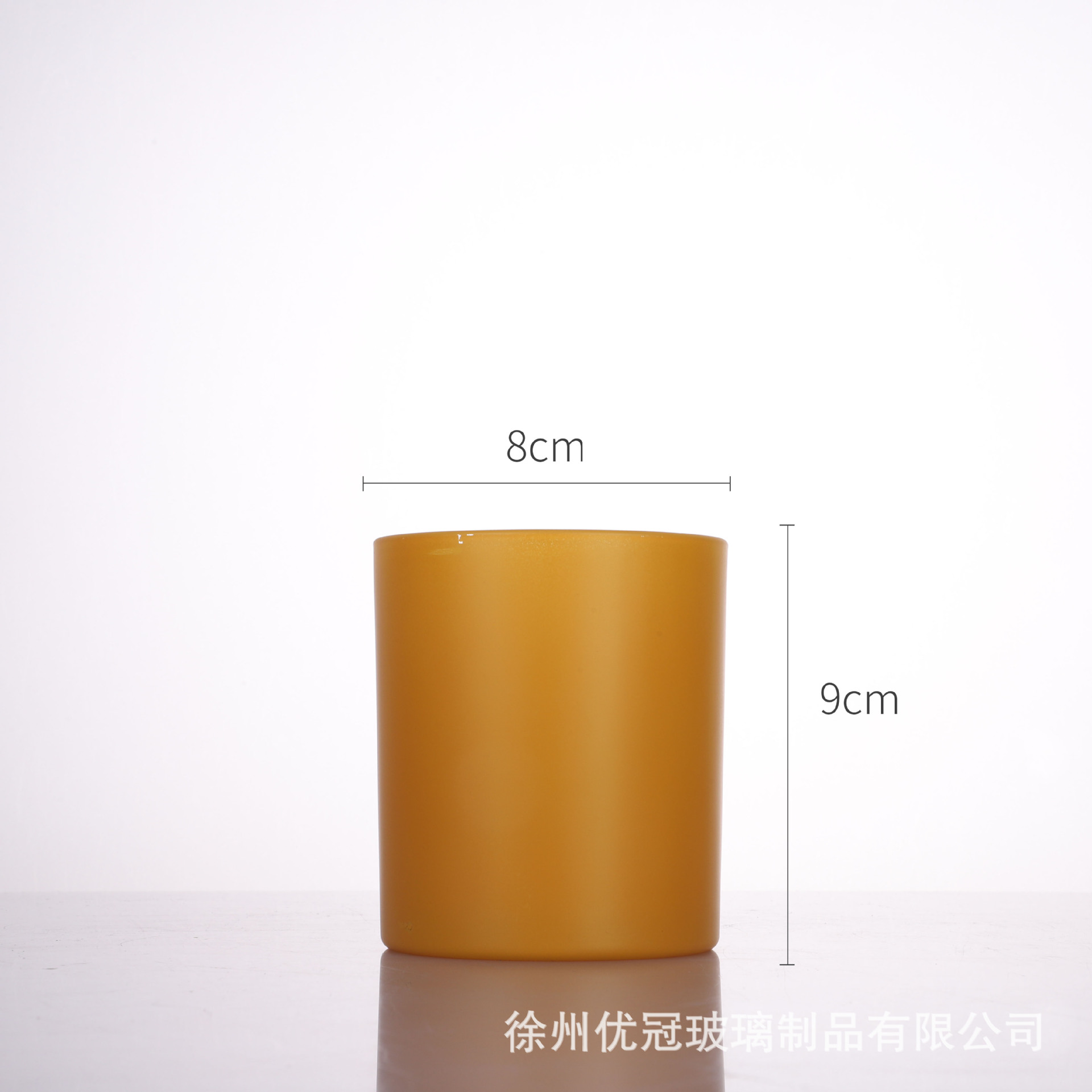 Materiales para hacer velas aromáticas caseras, recipientes de vidrio vacíos esmerilados con tapas, portavelas de vidrio de colores al por mayor, degradado