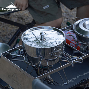 Coman CC-18 thickened composite stainless steel outdoor boiling water portable picnic Pot cookware outdoor camping soup pot