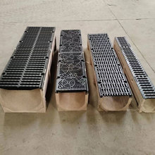 ✅树脂混凝土排水沟 公园厨房U型槽下水道沟槽一体式成品树脂排水