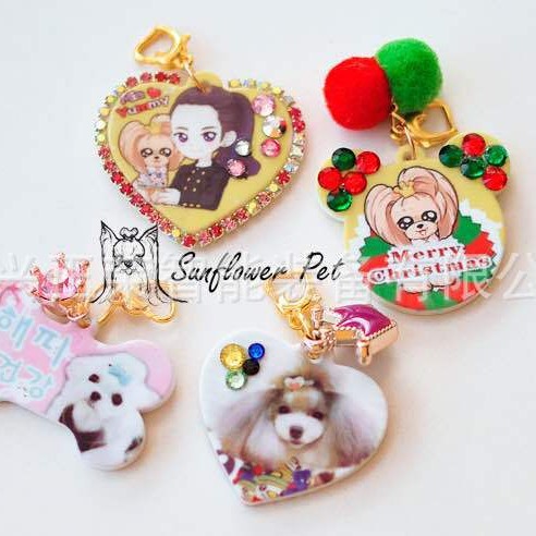 金属狗牌钥匙挂牌　锌合金彩色logo滴胶包包钥匙扣挂件吊牌