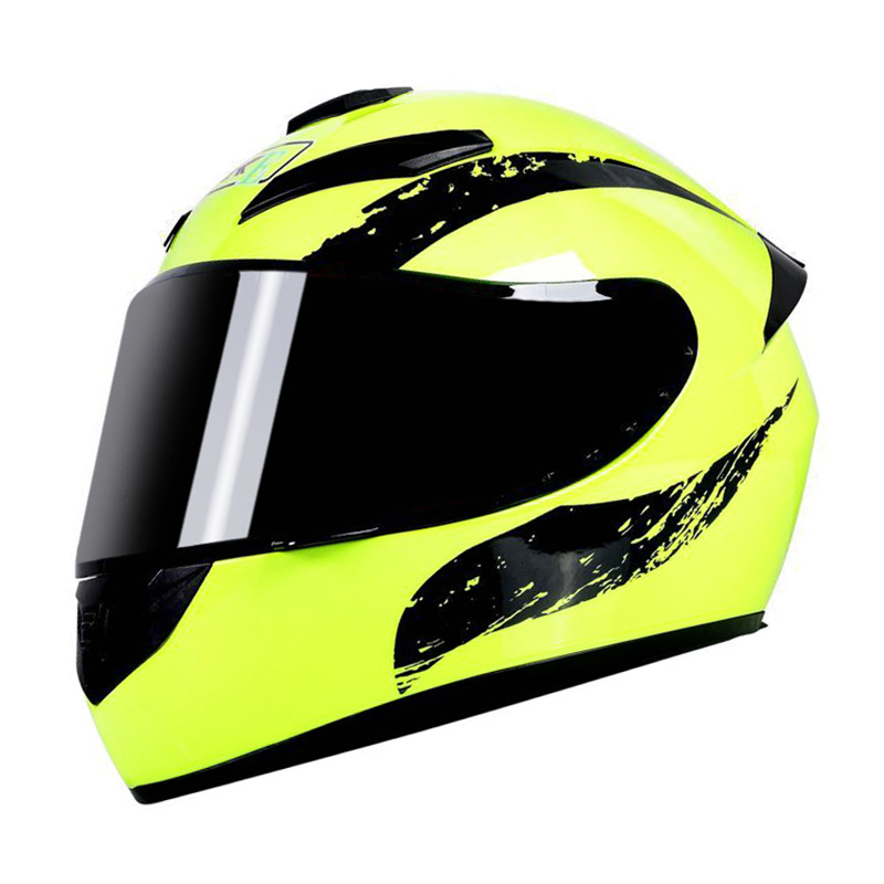 Ciclismo casco de motocicleta para hombres y mujeres Four Seasons universal Knight invierno cálido protección solar casco completo