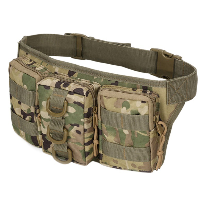 Bolsa de Cintura Táctica Multifuncional para Pesca, Estilo Militar, para Actividades al Aire Libre, Ligera, Impermeable, para Hombre
