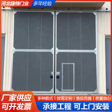 车间工业平开门推拉电动保温隔音厂房大门密封现货单开门