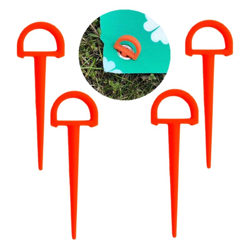 Tent plastic ground nail 9cmD shaped ground nail picnic mat 14.5 plastic nail canopy tent nail Beach ground nail