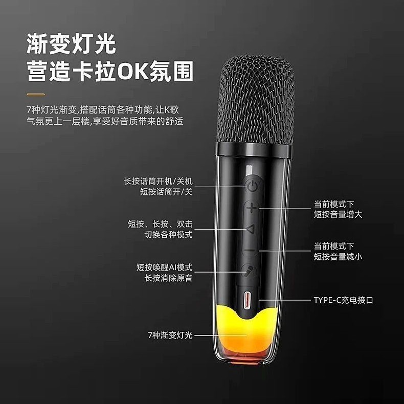 クロスボーダー新しい Pulse 8 ワイヤレス Bluetooth スピーカー屋外ポータブル透明な雰囲気ライト TWS サブウーファー Bluetooth スピーカー|undefined