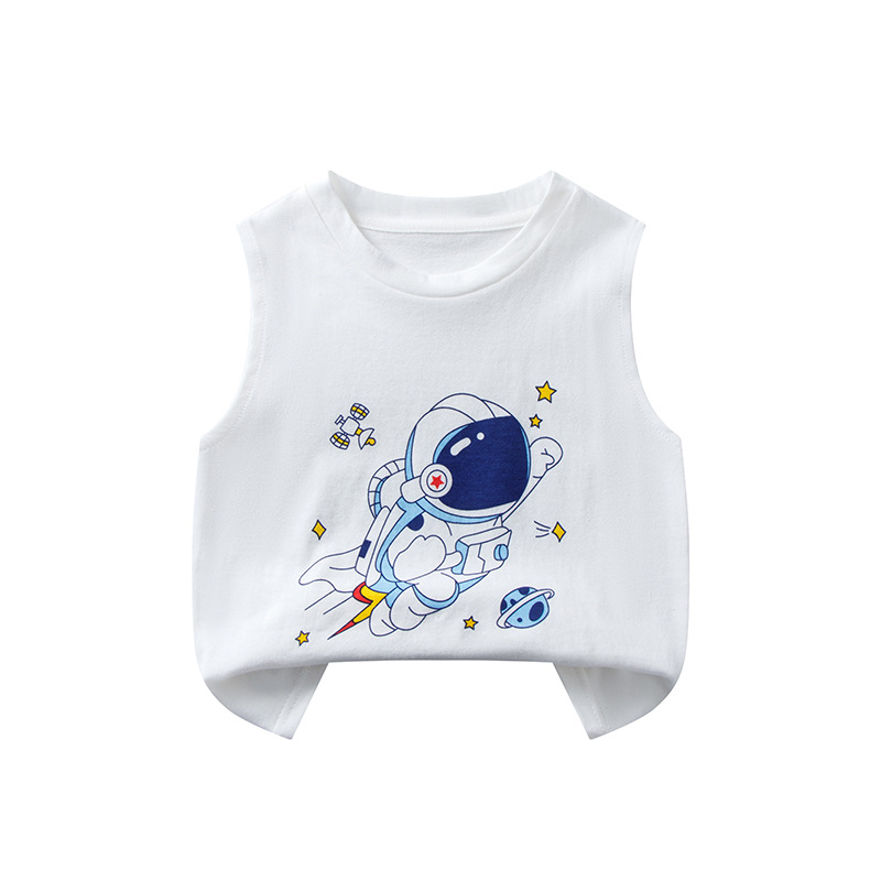 Chaleco DE LOS NIÑOS algodón niñas bebé niños nueva camiseta de verano al por mayor de verano Delgado deportes camiseta sin mangas